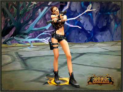 图片: 图2-《神鬼传奇》游戏中的美女特工NPC.jpg